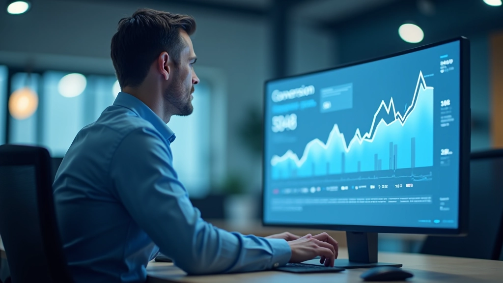 Dashboard di A/B test che mostra metriche di conversione con intervallo di confidenza evidenziato
