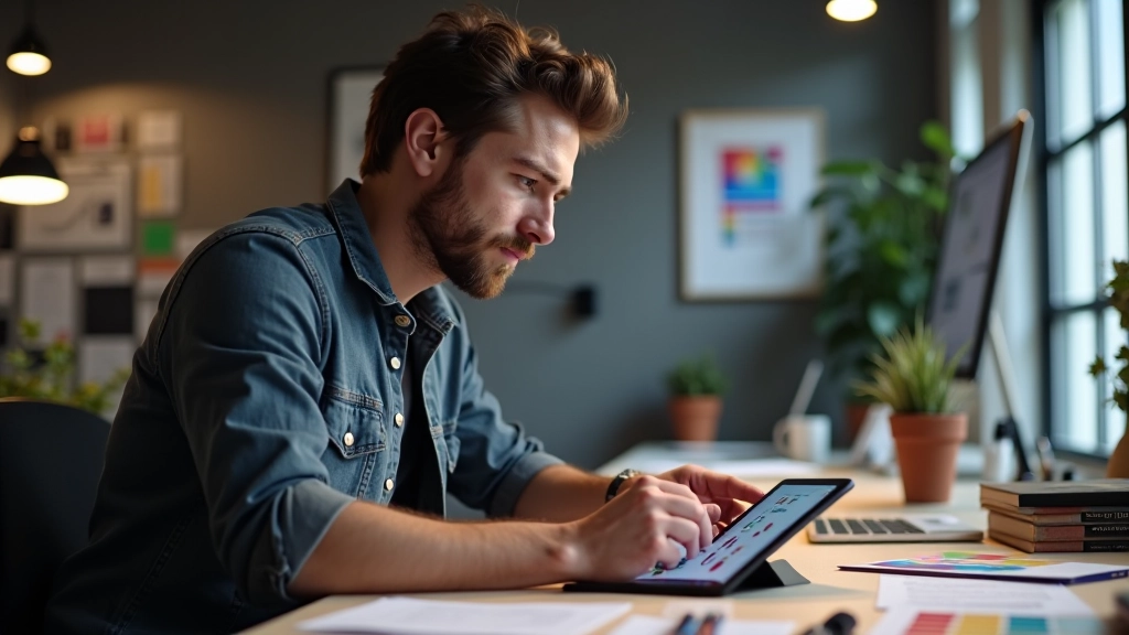 Schermo che mostra diversi call-to-action button con colori contrastanti e testi differenti, con appunti di design